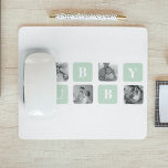 Modern Collage Photo Mint Best Hubby Gift Mouse Mat<br><div class="desc">Modern Collage Photo Mint Best Hubby Gift is a personalised gift idea for husbands that combines the beauty of a photo collage with the charm of a mint frame. This unique gift is designed to showcase the most memorable moments shared by the couple, such as their wedding day, romantic dates,...</div>