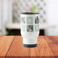 Modern Collage Photo Mint Best Hubby Gift