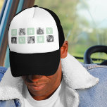 Modern Collage Photo Mint Best Hubby Gift Trucker Hat<br><div class="desc">Modern Collage Photo Mint Best Hubby Gift is a personalised gift idea for husbands that combines the beauty of a photo collage with the charm of a mint frame. This unique gift is designed to showcase the most memorable moments shared by the couple, such as their wedding day, romantic dates,...</div>
