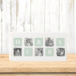 Modern Collage Photo Mint Best Hubby Gift Wooden Box Sign<br><div class="desc">Modern Collage Photo Mint Best Hubby Gift is a personalised gift idea for husbands that combines the beauty of a photo collage with the charm of a mint frame. This unique gift is designed to showcase the most memorable moments shared by the couple, such as their wedding day, romantic dates,...</div>