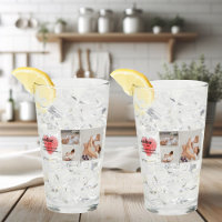 Modern Collage Photo & Red Heart Mother Gift