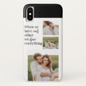 Modern Collage  Photo Romantic Couple Quote Gift Case-Mate iPhone Case (Back)