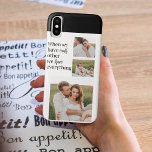 Modern Collage  Photo Romantic Couple Quote Gift Case-Mate iPhone Case<br><div class="desc">Modern Collage  Photo Romantic Couple Quote Gift</div>