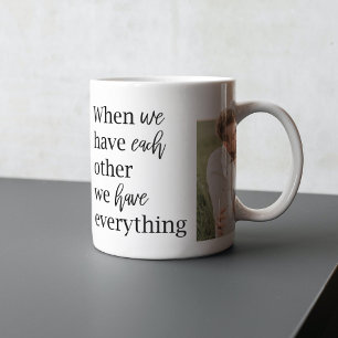 Modern Collage  Photo Romantic Couple Quote Gift Mug