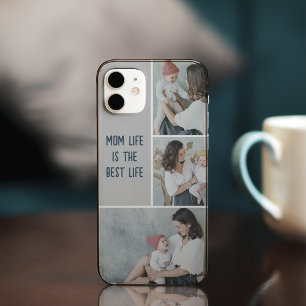Modern Collage Photo & Text iPhone Case