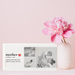 Modern Collage Photo & Text Red Heart Mother Gift Wooden Box Sign<br><div class="desc">The modern collage photo and text red heart mother gift is a beautiful and unique present that any mother would love to receive. This gift is a personalised work of art that combines favourite photos and heartfelt messages to create a one-of-a-kind keepsake. The modern design of the collage is sure...</div>