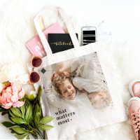 Modern Collage Photo What Matters Most Family Gift