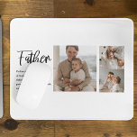 Modern Collage Photo With Father Best Quote Gift Mouse Mat<br><div class="desc">A modern collage photo with a heartfelt quote about a father is the perfect gift to show your appreciation and love for your dad. This unique and personalised gift is a great way to showcase your favourite memories together and express your gratitude for all that he has done for you....</div>
