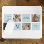 Modern Collage Photos Blue Best Fathers Gift Mouse Mat<br><div class="desc">Modern collage photos with a blue theme can make a great gift for Father's Day or any occasion to celebrate a special dad. Collage photos are a unique and creative way to showcase a collection of memorable moments and can be customised to fit the recipient's style and personality.</div>