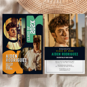 Modern College High School Graduation Invitation