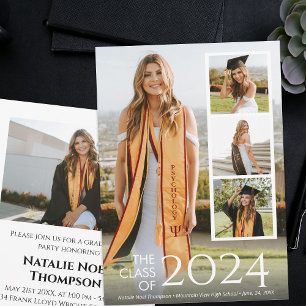 Modern College or High School Elegant Graduation Invitation
