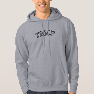 Modern College Typography Temp Men’s Hoodie