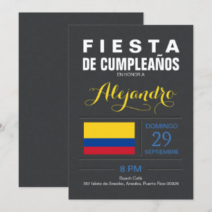 Modern: Colombia Party Invitation