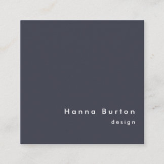 Modern Color Navy Blazer Business Card