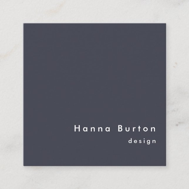 Modern Color Navy Blazer Business Card (Front)
