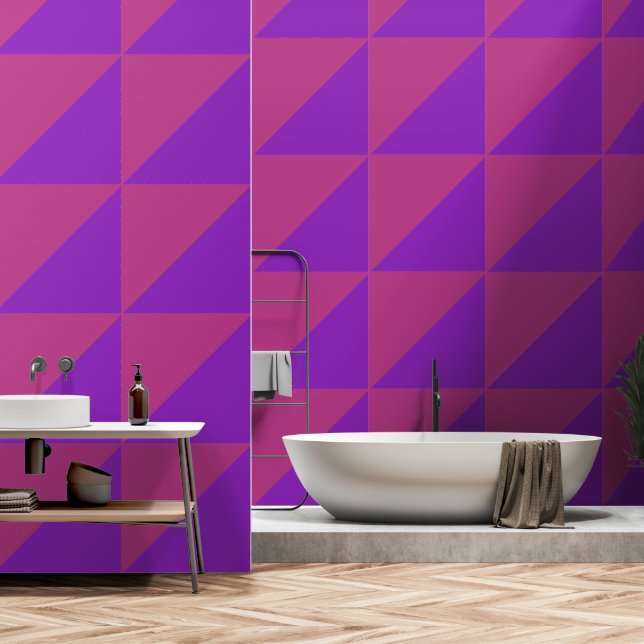 Modern Colorblock   Wallpaper (Bathroom)