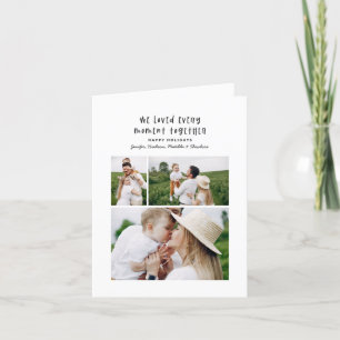 Modern colorful family holiday card