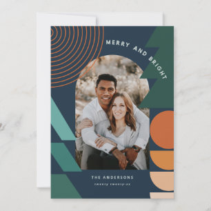 Modern colorful geometric abstract holiday photo