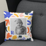 Modern Colorful Kids Photo Cushion<br><div class="desc">Modern Colorful Kids Photo</div>