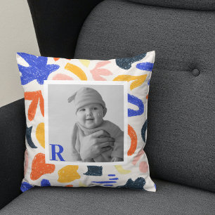 Modern Colorful Kids Photo Cushion