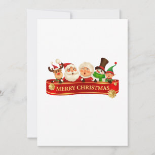 Modern Colorful Merry & Bright Christmas 2026 Invitation