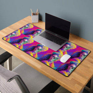 MODERN COLORFUL SKULL FACE HALLOWEEN STYLE DESK MAT