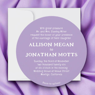 Modern Colorful Unique Simple Wedding Invitation