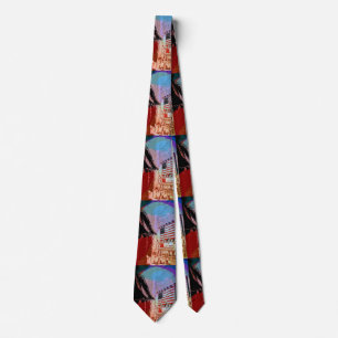 Modern Colorful Watercolor Wall street tie