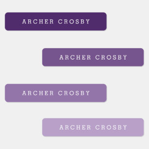 Modern Colorful Waterproof Name