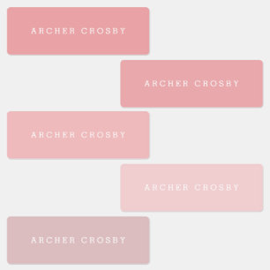 Modern Colorful Waterproof Name