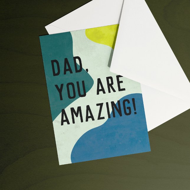 Modern Colour Blob Father's Day Card (Creator Uploaded)