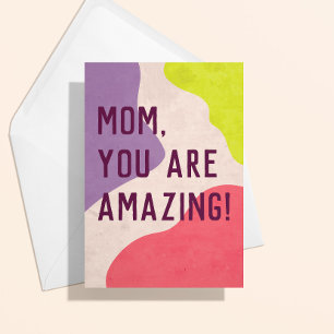 Modern Colour Blob Holiday Card