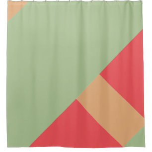 Modern Colour Block 1 Shower Curtain