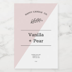 Modern Colour Block Scented Wax Melt Product Label