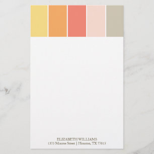 Modern Colour Blocks Stationery