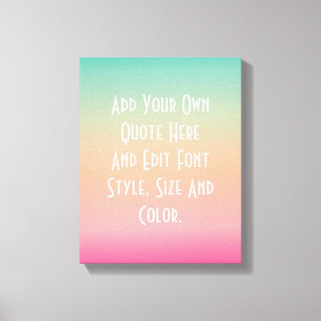 Modern colour gradient canvas print (Front)