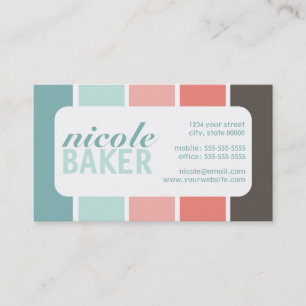 Modern Colour Palette Business Cards