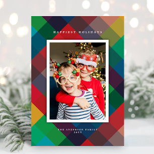 Modern Colour Theory Holiday Photo Card