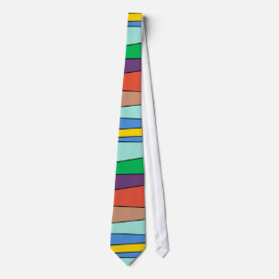 Modern Colour ZigZag Pattern Tie