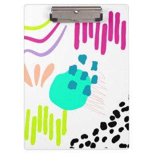 Modern colourful abstract art. clipboard
