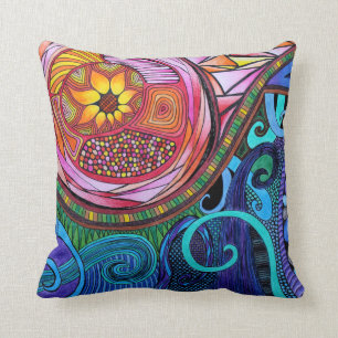 Modern Colourful Abstract Art Cushion