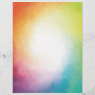 Modern Colourful Abstract Art Custom Pink Red Blue Custom Letterhead