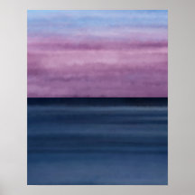 Modern Colourful Abstract Beach Sunset