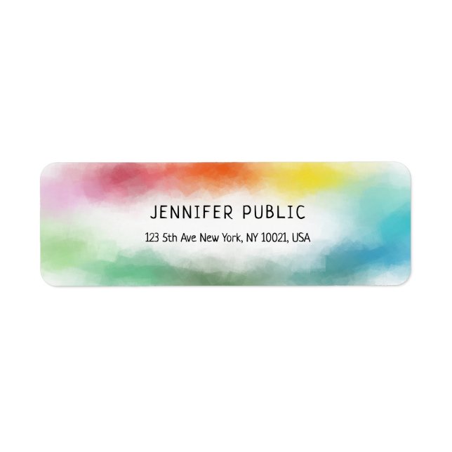 Modern Colourful Abstract Elegant Trendy Template (Front)