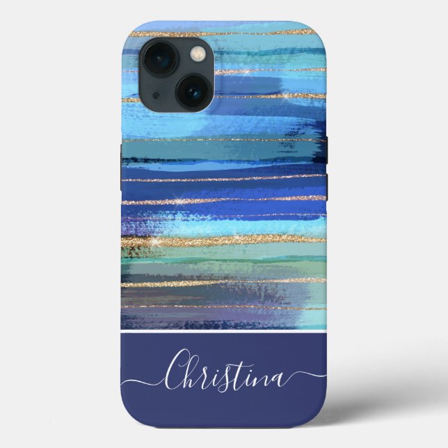 Modern Colourful Abstract Glitter Sparkle  Case-Mate iPhone Case (Back)