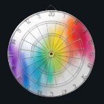 Modern Colourful Abstract Rainbow Colours Dartboard<br><div class="desc">Modern Colourful Abstract Rainbow Colours Pink Blue Purple Green Trendy Template Dartboard.</div>