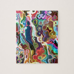 Modern Colourful Artistic Abstract Pattern Jigsaw Puzzle