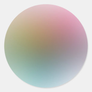 Modern Colourful Blank Template Trendy Elegant Classic Round Sticker