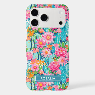 Modern Colourful Blooming Cacti Personalised