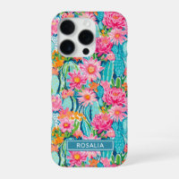 Modern Colourful Blooming Cacti Personalised